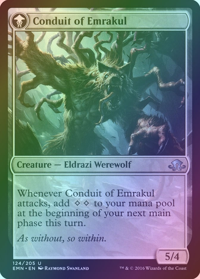 Conduit of Storms // Conduit of Emrakul (EMN) (124) / Foil — cara 2 de 2