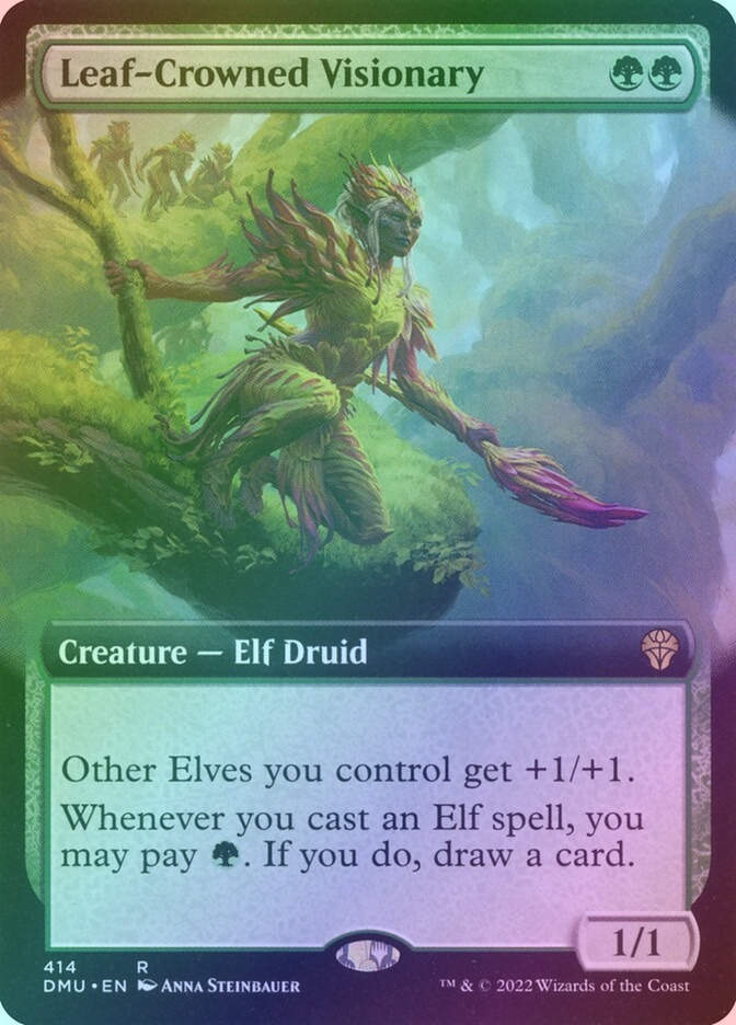 Leaf-Crowned Visionary (DMU) (414) / Extended Art / Foil