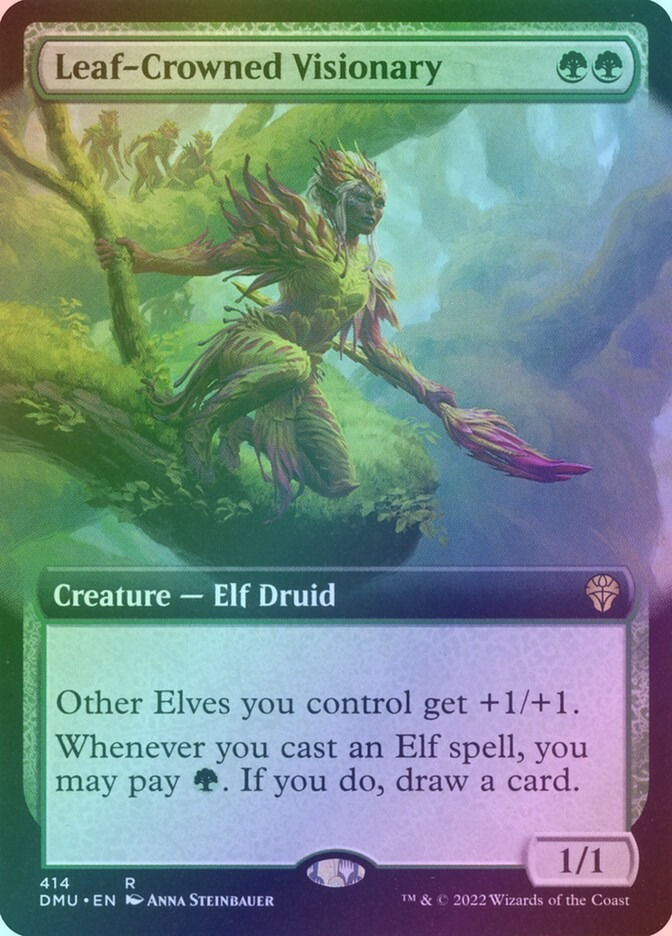 Leaf-Crowned Visionary (DMU) (414) / Extended Art / Foil