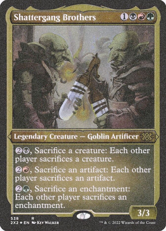 Shattergang Brothers (2X2) (538) / Foil Etched
