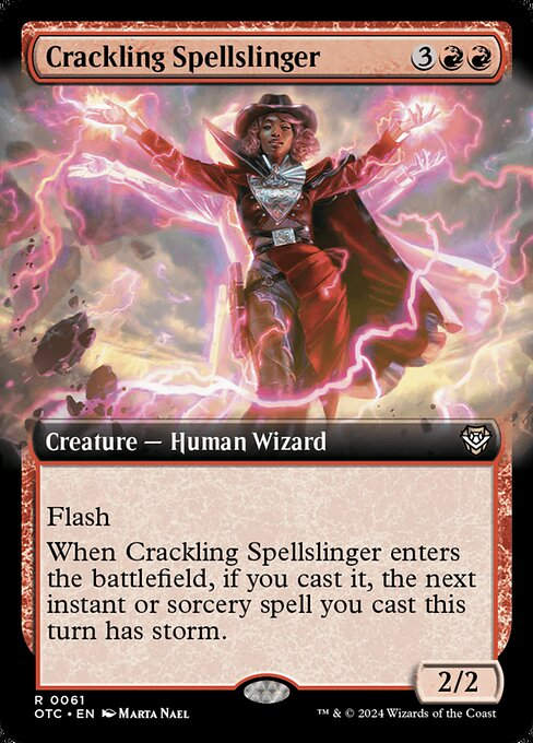 Crackling Spellslinger (otc) (61) / Extended Art
