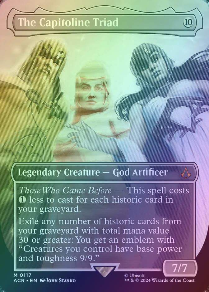 The Capitoline Triad (ACR) (117) / Borderless / Foil