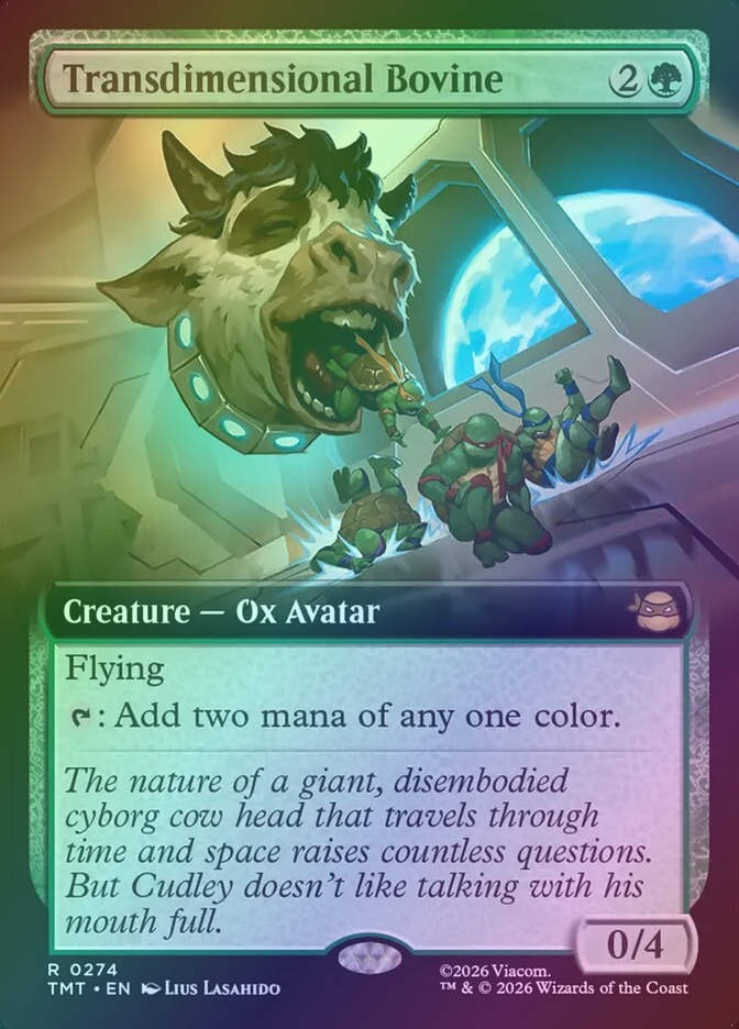 Transdimensional Bovine (TMT) (274) / Extended Art / Foil