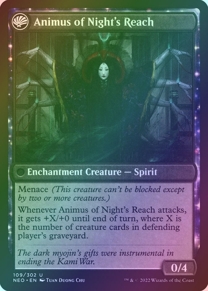 The Long Reach of Night // Animus of Night's Reach (NEO) (109) / Foil — cara 2 de 2