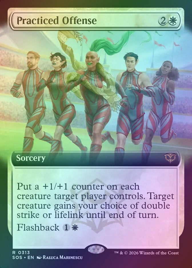 Practiced Offense (SOS) (313) / Extended Art / Foil