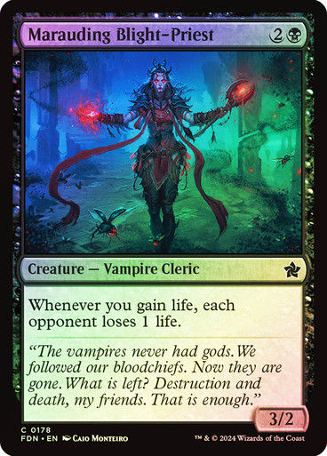 Marauding Blight-Priest (FDN) (178) / Foil