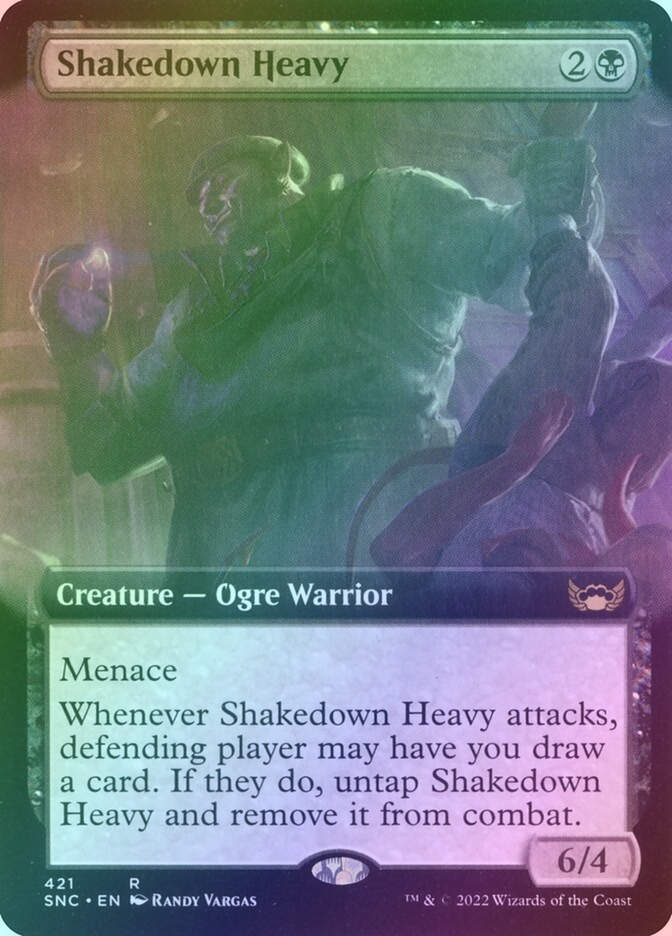 Shakedown Heavy (SNC) (421) / Extended Art / Foil