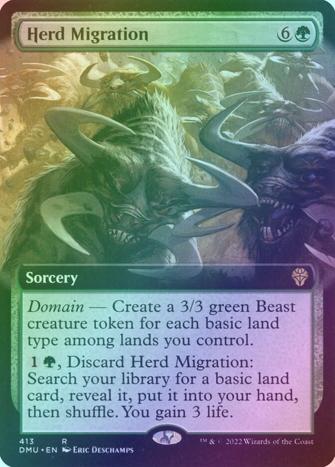Herd Migration (DMU) (413) / Extended Art / Foil