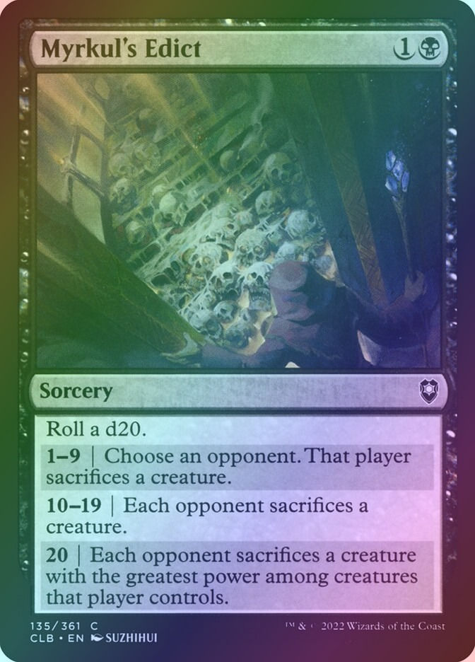 Myrkul's Edict (CLB) (135) / Foil