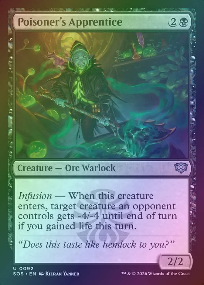 Poisoner's Apprentice (SOS) (92) / Foil