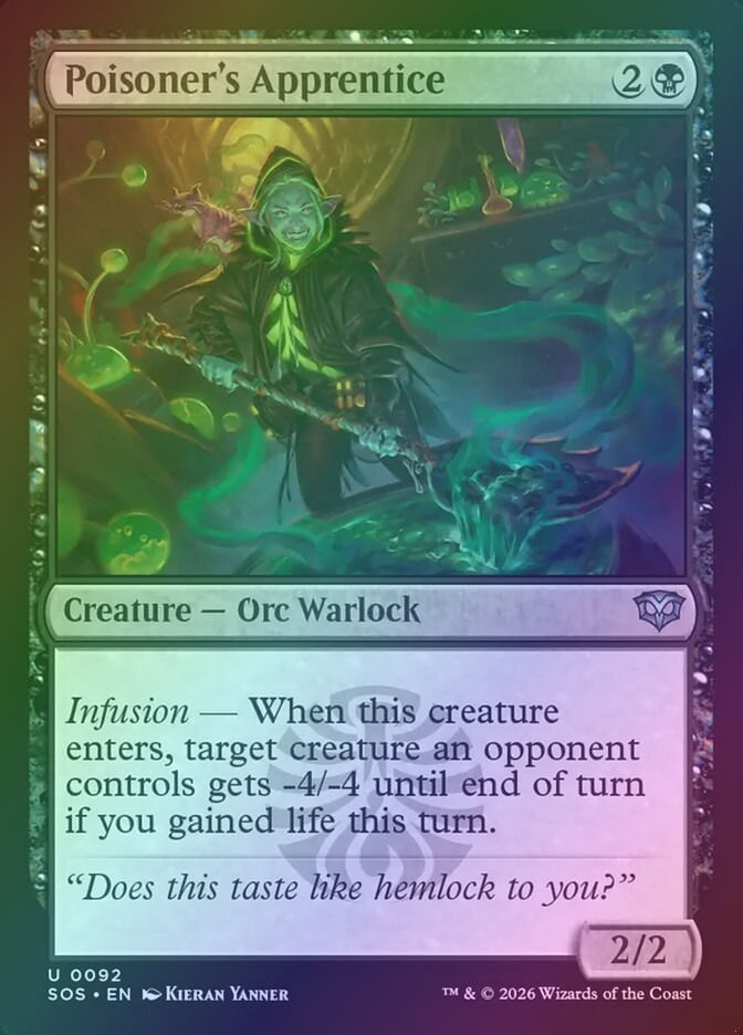 Poisoner's Apprentice (SOS) (92) / Foil