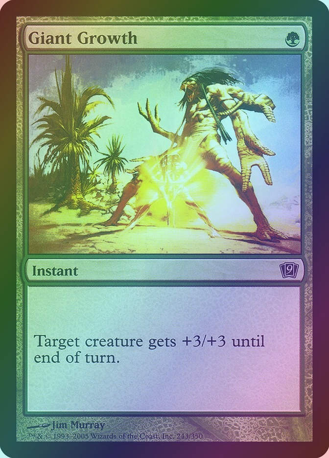 Giant Growth (9ED) (243★) / Foil