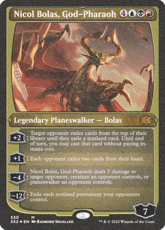 Nicol Bolas, God-Pharaoh (2X2) (530) / Foil Etched