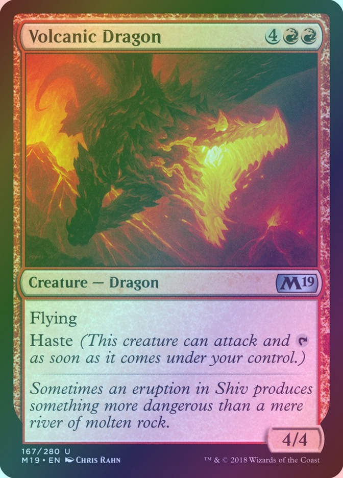 Volcanic Dragon (M19) (167) / Foil