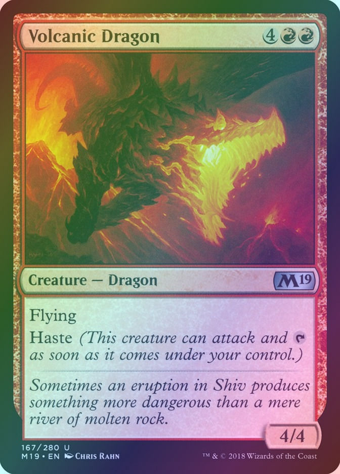 Volcanic Dragon (M19) (167) / Foil