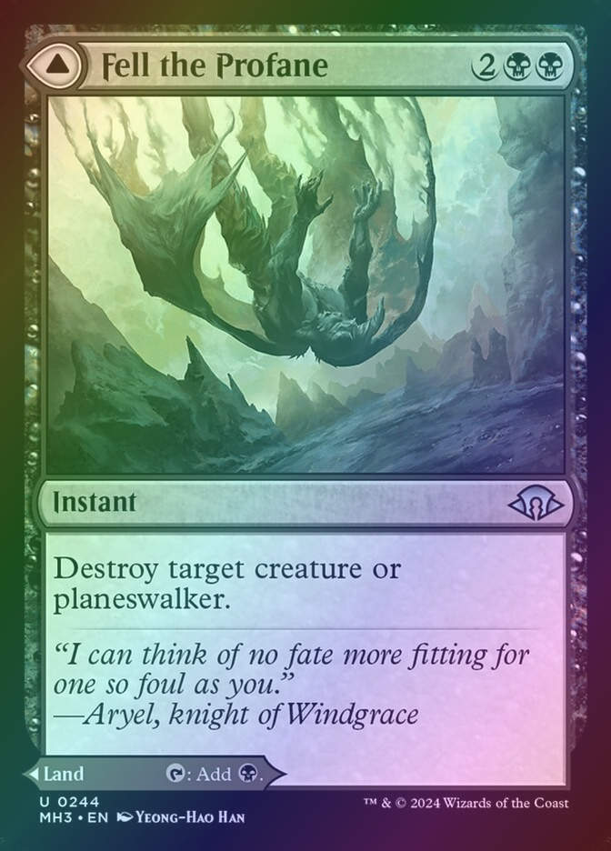 Fell the Profane // Fell Mire (MH3) (244) / Foil