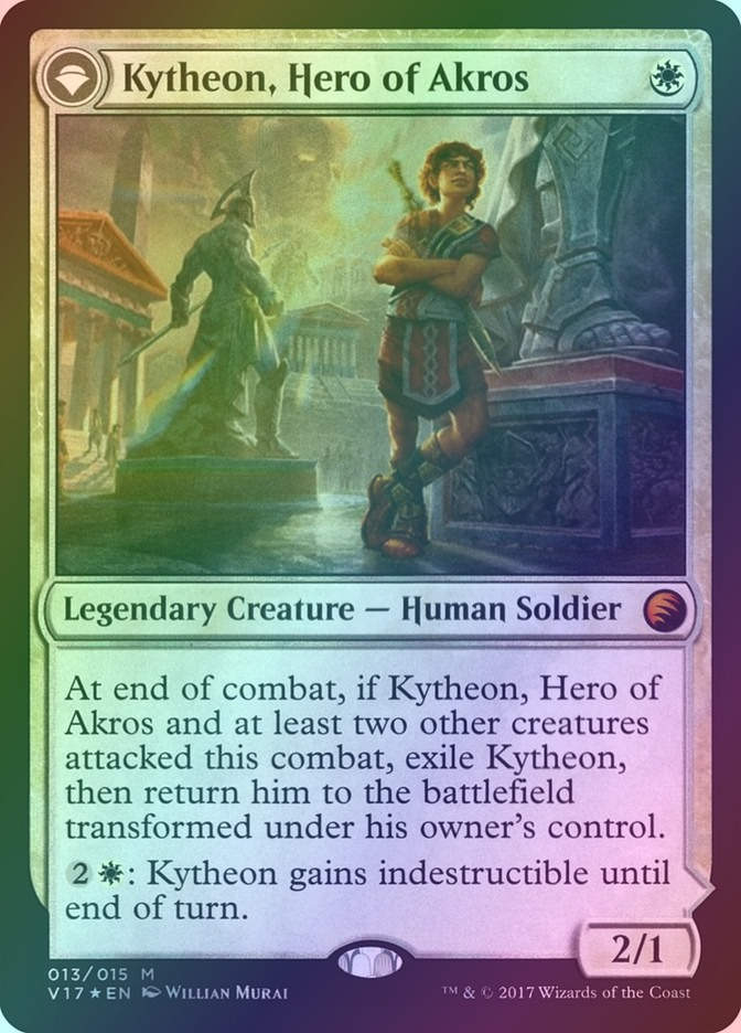 Kytheon, Hero of Akros // Gideon, Battle-Forged (V17) (13) / Foil