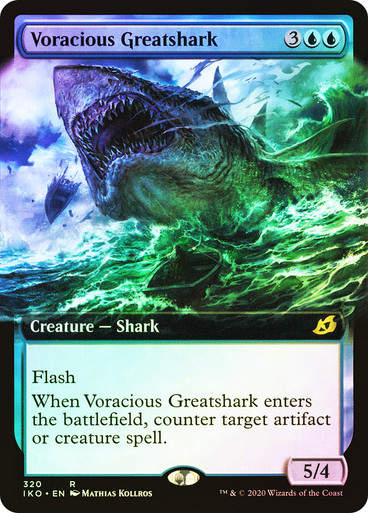 Voracious Greatshark (IKO) (320) / Extended Art / Foil