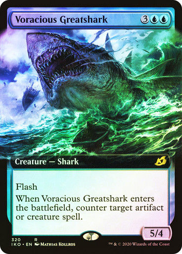 Voracious Greatshark (IKO) (320) / Extended Art / Foil