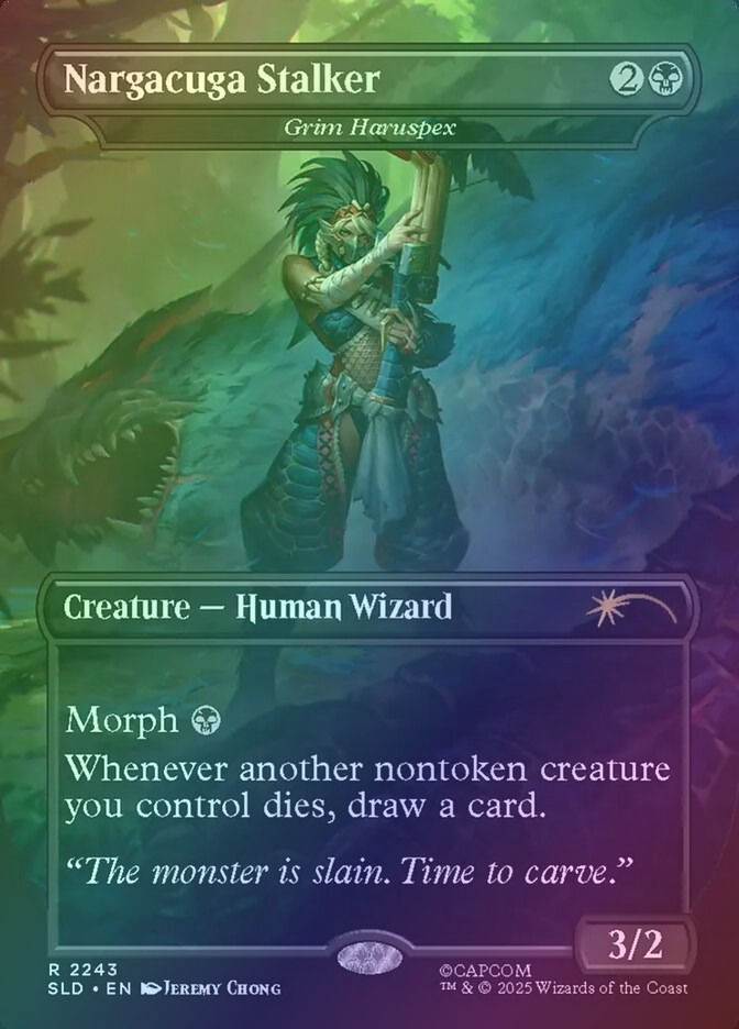 Grim Haruspex (SLD) (2243) / Borderless / Foil