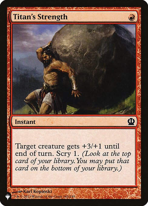 Titan's Strength (PLST) (THS-145)