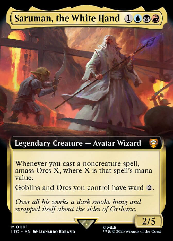 Saruman, the White Hand (LTC) (91) / Extended Art