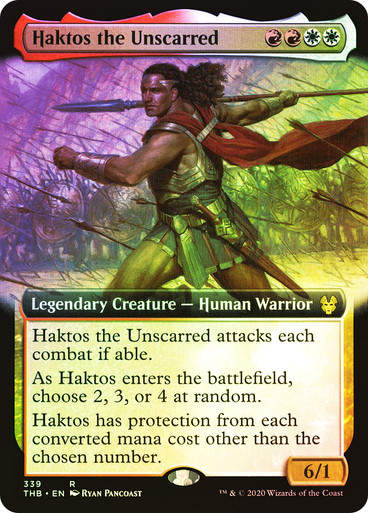 Haktos the Unscarred (THB) (339) / Extended Art / Foil