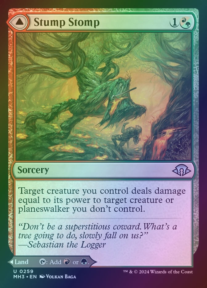 Stump Stomp // Burnwillow Clearing (MH3) (259) / Foil — cara 1 de 2