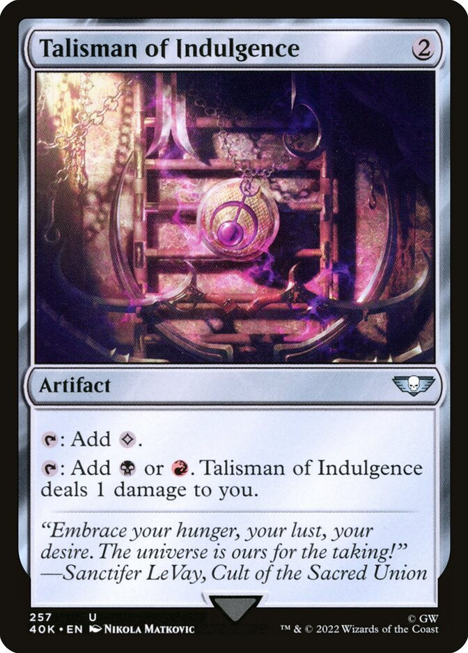 Talisman of Indulgence (40K) (257)