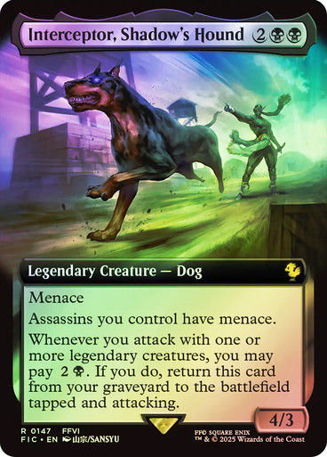 Interceptor, Shadow's Hound (FIC) (147) / Extended Art / Foil
