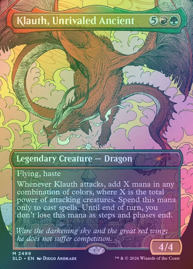 Klauth, Unrivaled Ancient (SLD) (2499) / Borderless / Foil