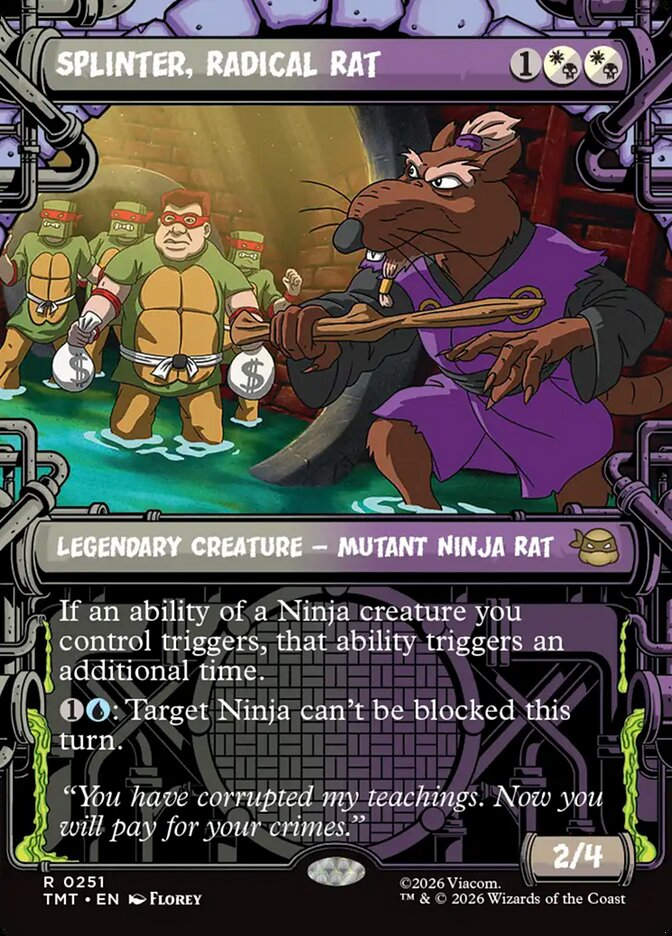 Splinter, Radical Rat (TMT) (251) / Borderless / Showcase