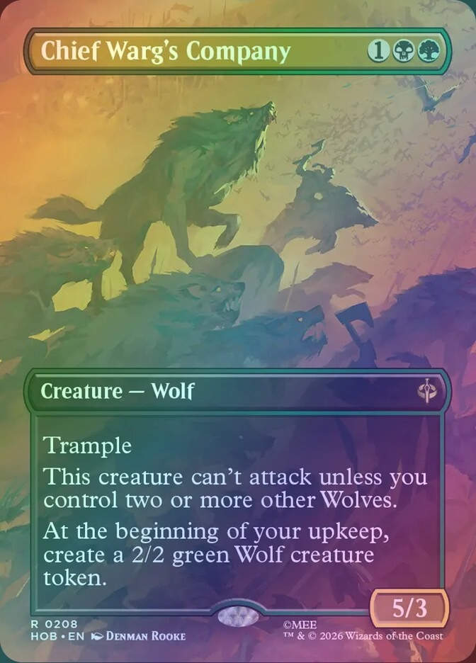 Chief Warg's Company (HOB) (208) / Borderless / Foil