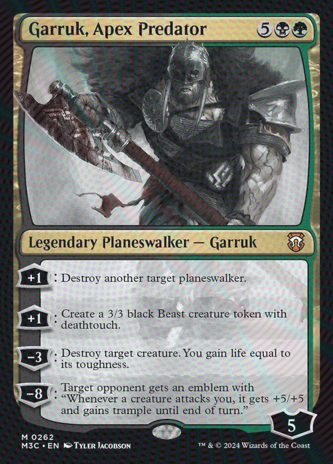 Garruk, Apex Predator (M3C) (262) / Ripple Foil
