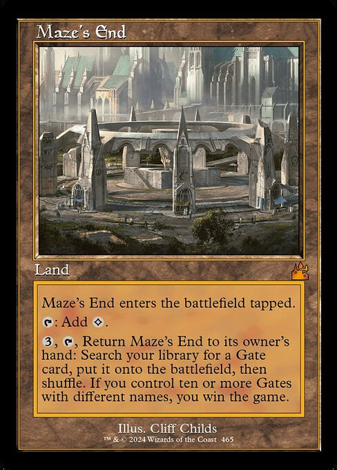 Maze's End (rvr) (465) / Retro