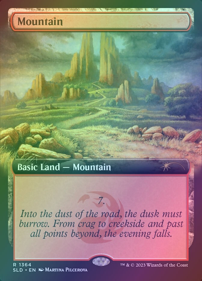 Mountain (SLD) (1364) / Extended Art / Foil