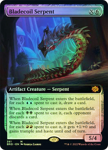 Bladecoil Serpent (BRO) / Extended Art Foil