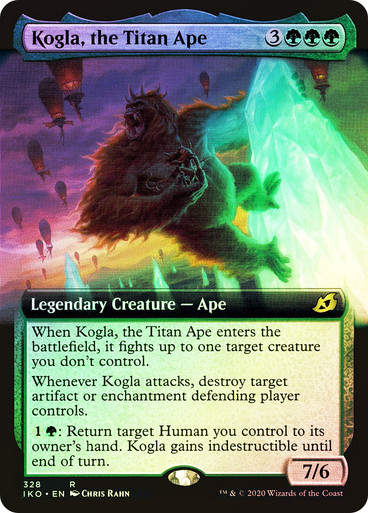 Kogla, the Titan Ape (IKO) (328) / Extended Art / Foil