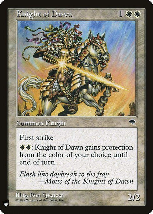 Knight of Dawn (PLST) (TMP-26)