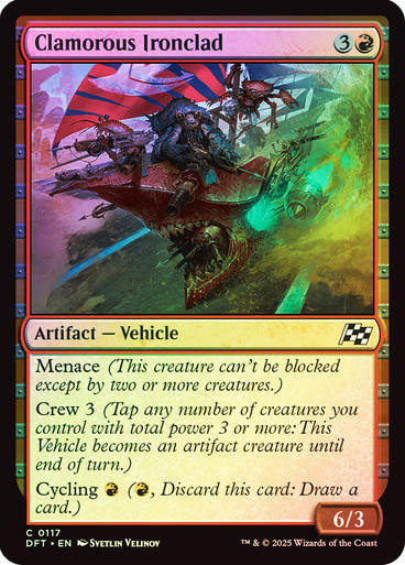 Clamorous Ironclad (DFT) (117) / Foil