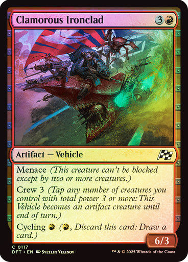 Clamorous Ironclad (DFT) (117) / Foil