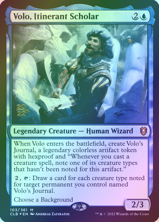 Volo, Itinerant Scholar (PCLB) (103s) / Foil
