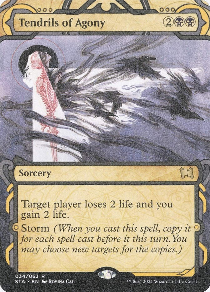 Tendrils of Agony (STA) (34) / Borderless / Showcase / Foil Etched