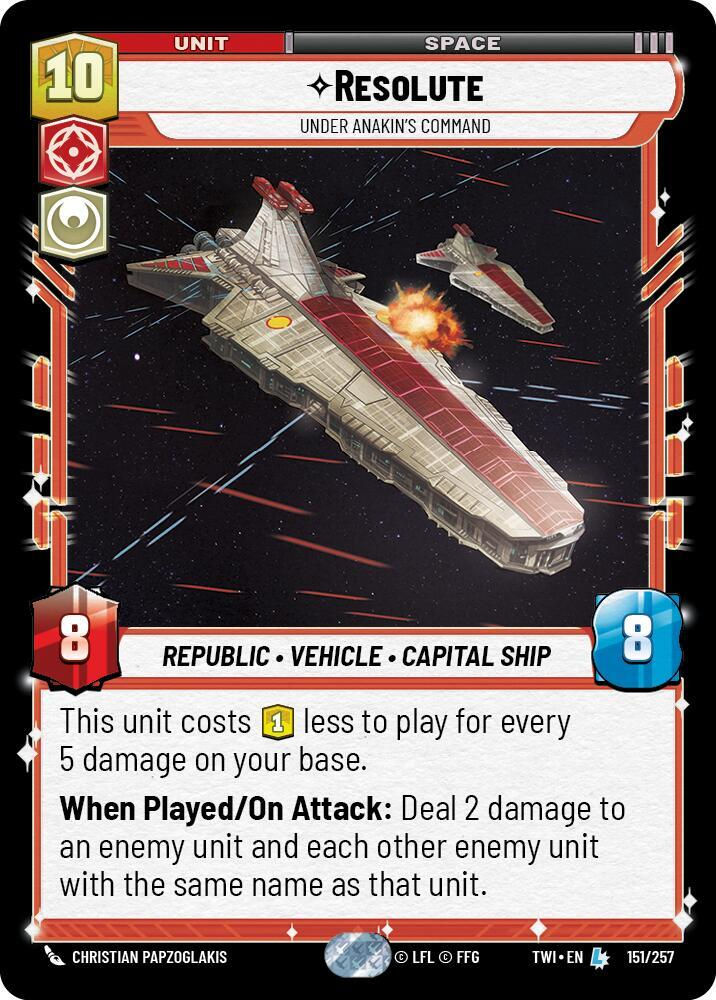 Resolute - Under Anakin's Command (TWI) (151/257) / Foil