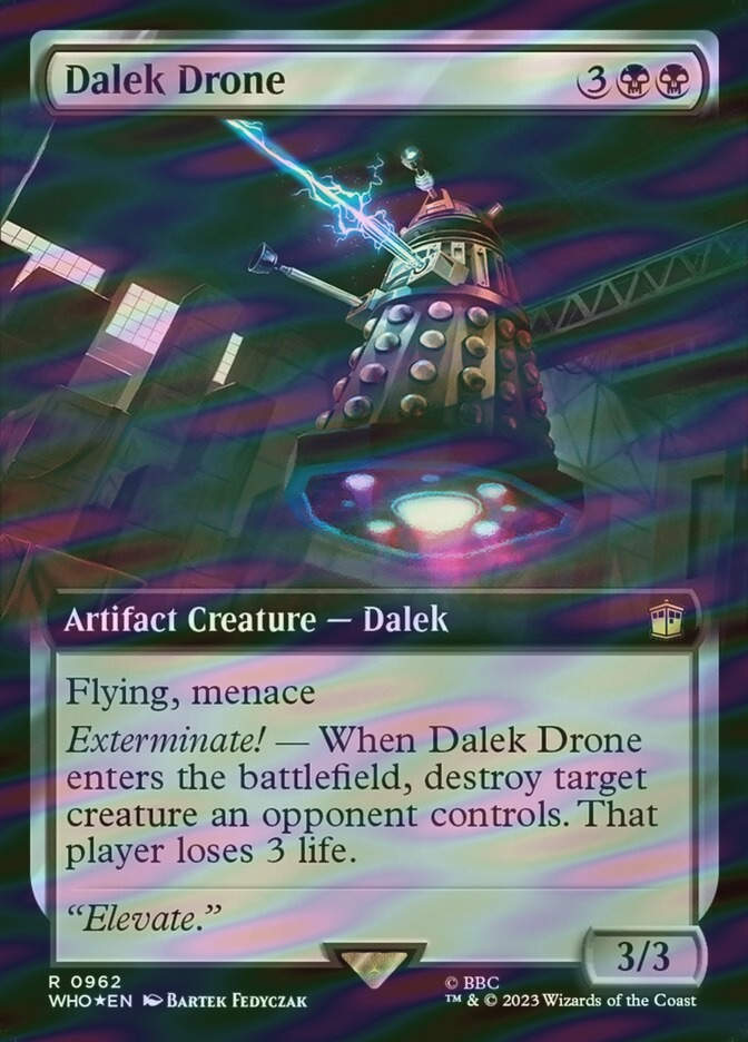 Dalek Drone (WHO) (962) / Extended Art / Surge Foil