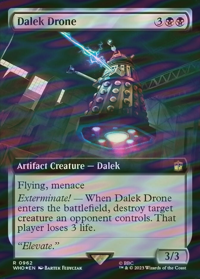 Dalek Drone (WHO) (962) / Extended Art / Surge Foil