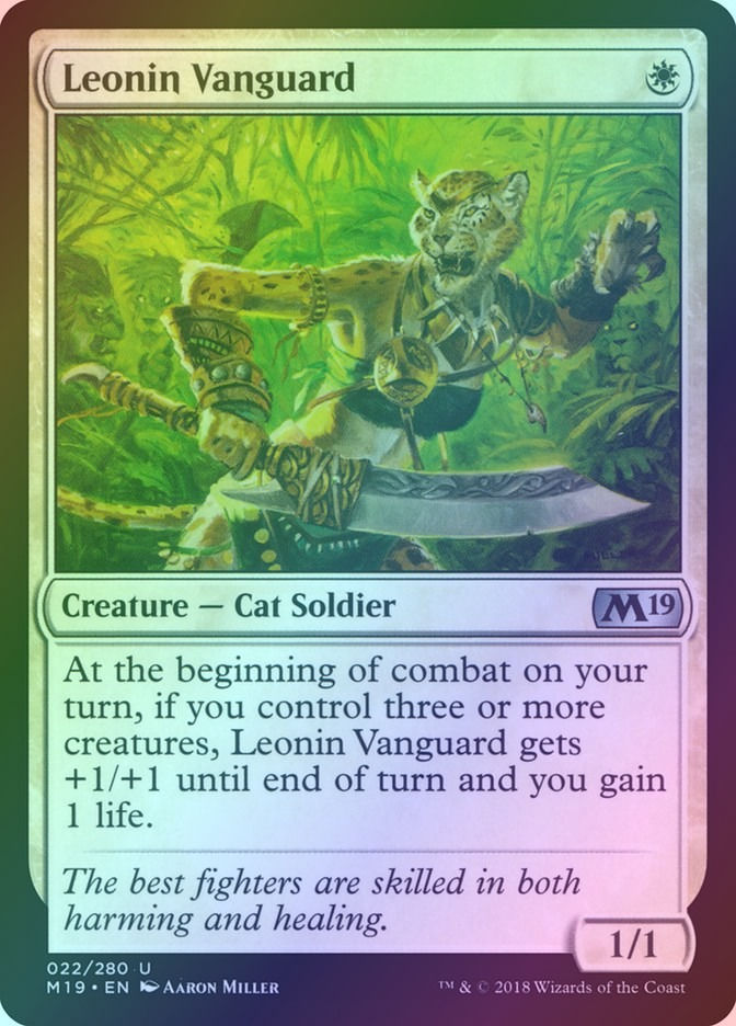 Leonin Vanguard (M19) (22) / Foil