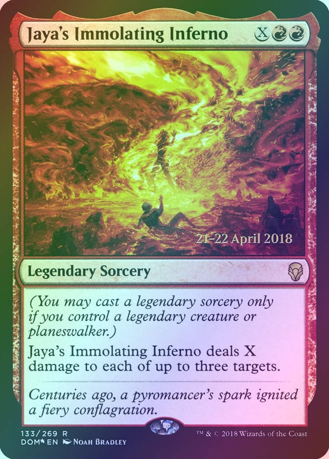 Jaya's Immolating Inferno (PDOM) (133s) / Foil