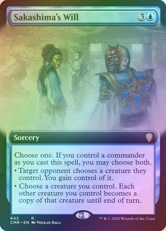 Sakashima's Will (CMR) (642) / Extended Art / Foil
