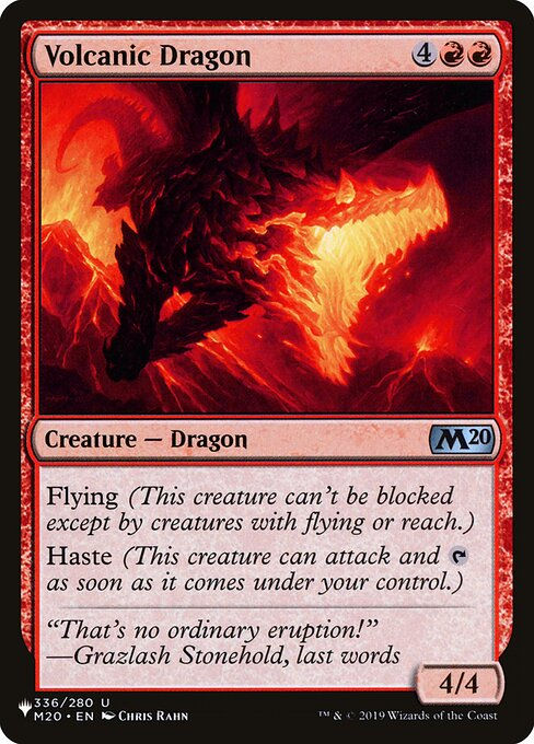 Volcanic Dragon (PLST) (M20-336)